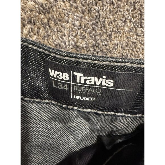 Buffalo Men’s Jeans Travis Relax Dark Wash Denim 38x34 EUC - Picture 4 of 6